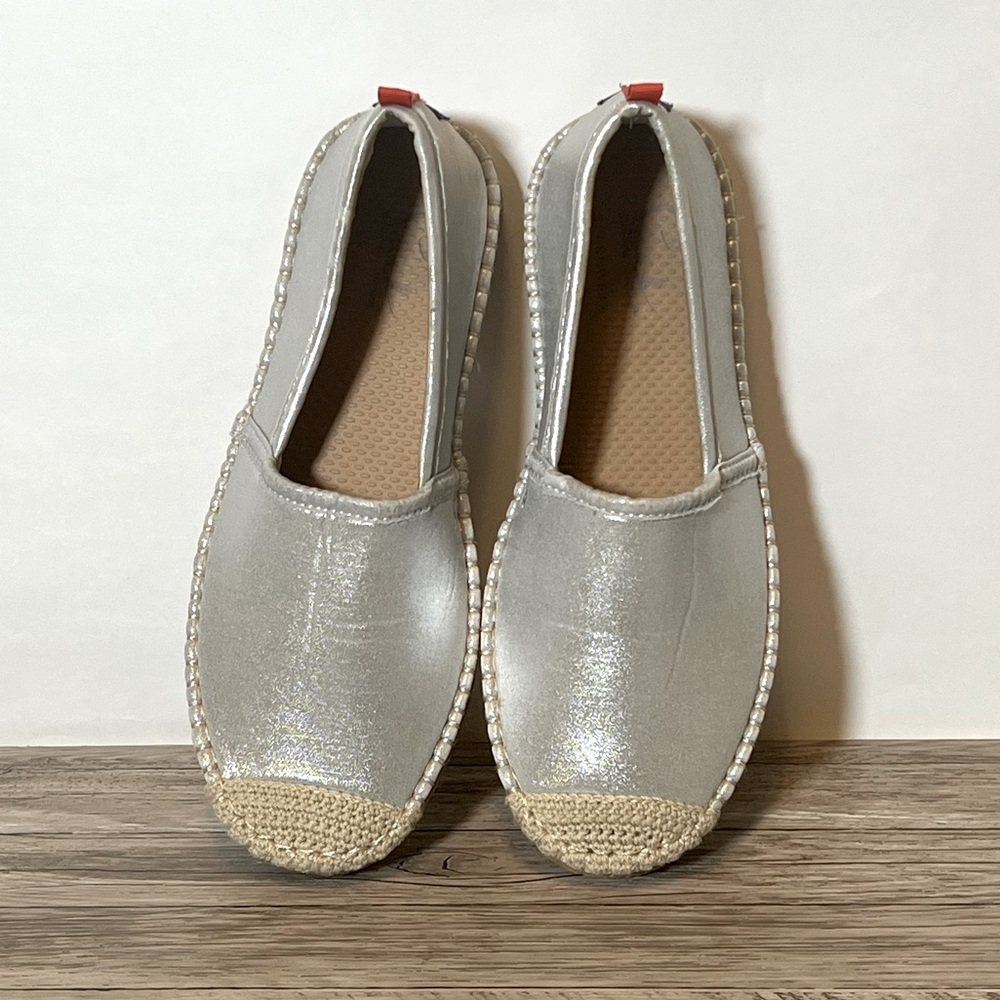 Sea Star Silver Espadrilles Size 7